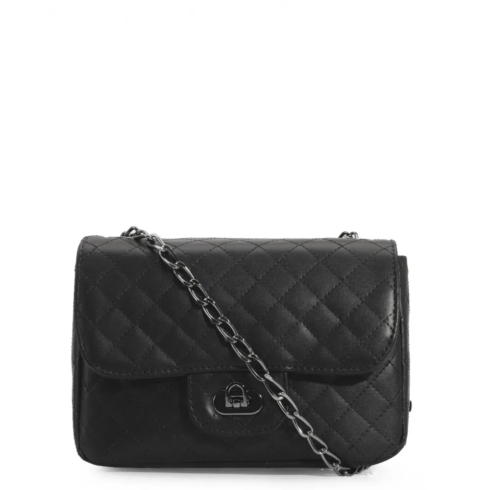 Bolsa Transversal Matelassê Alternativo Preto