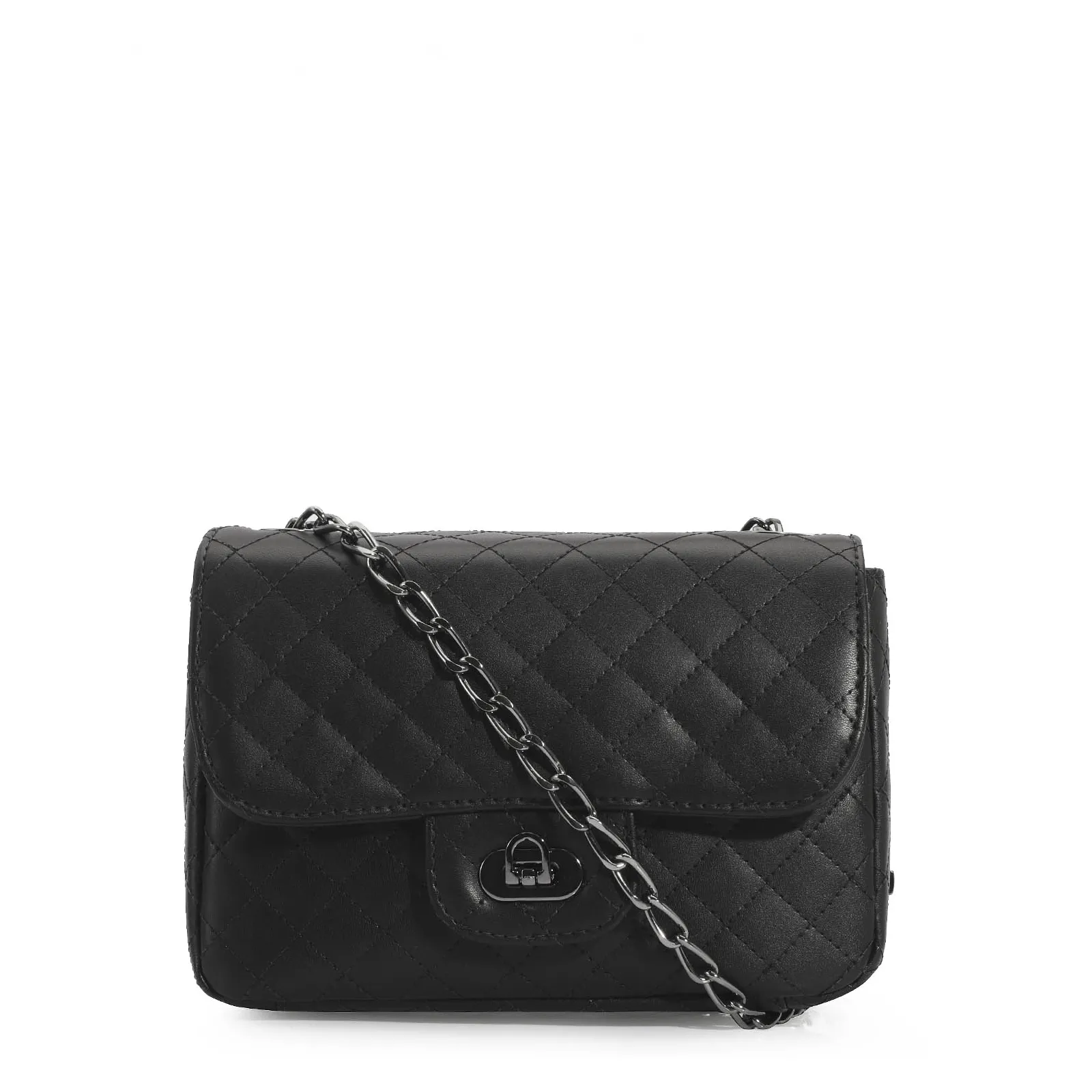 Bolsa Transversal Matelassê Alternativo Preto