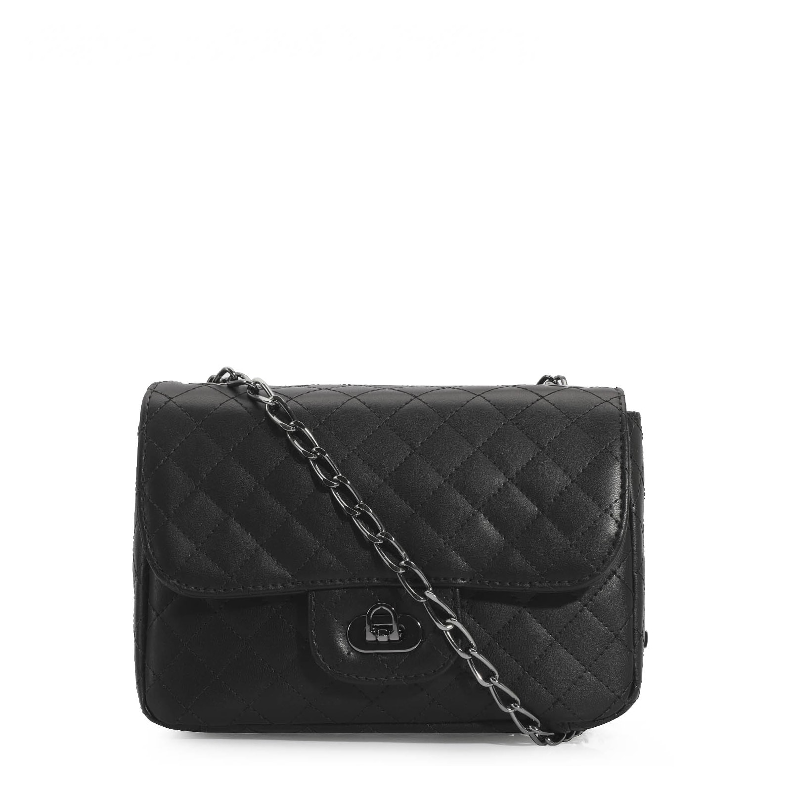 Bolsa Transversal Matelassê Alternativo Preto