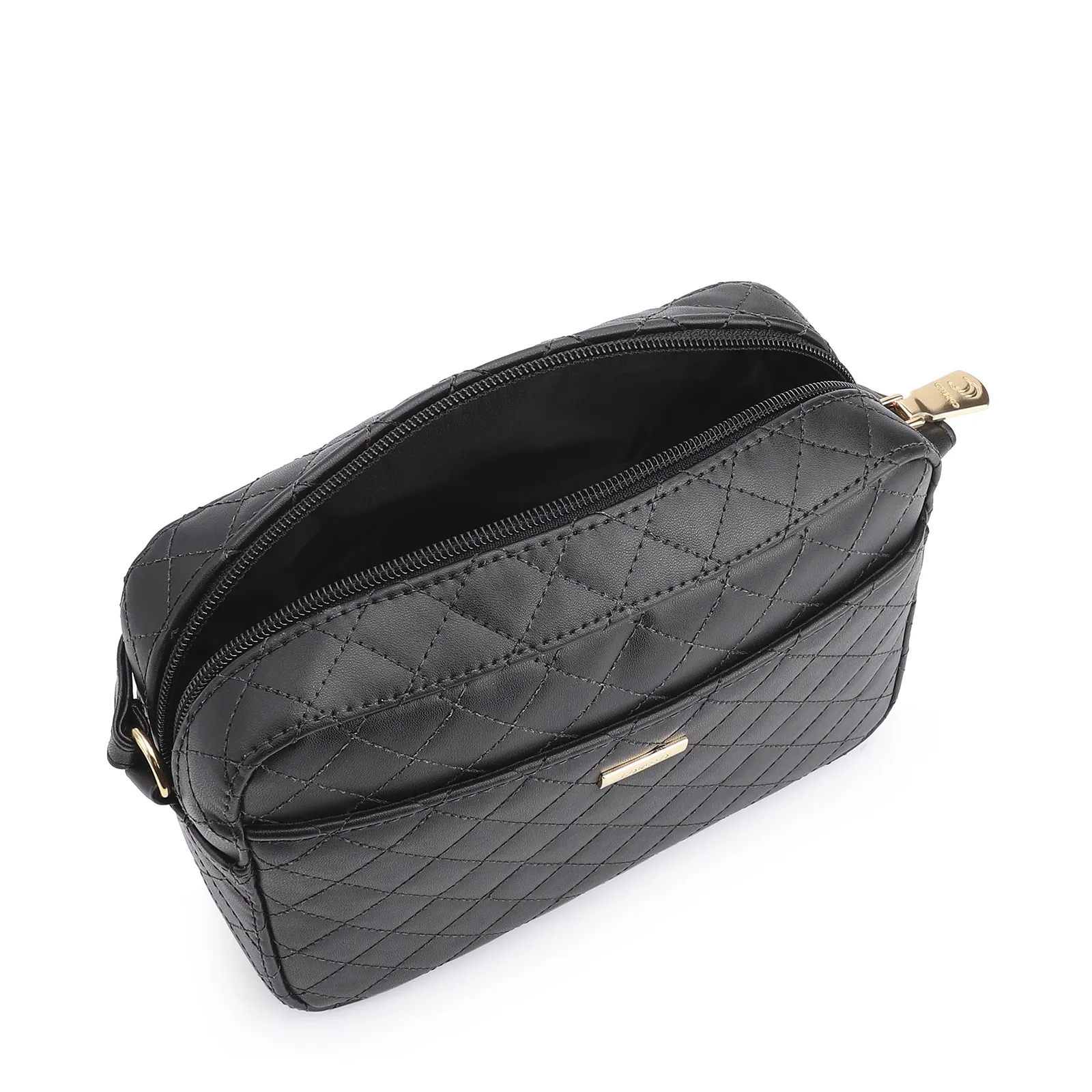 Bolsa Transversal Matelassê Alternativo Preto