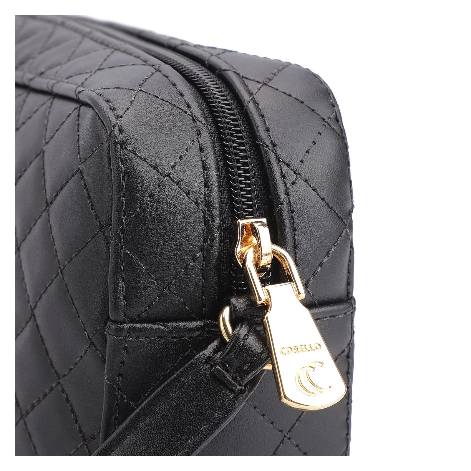 Bolsa Transversal Matelassê Alternativo Preto