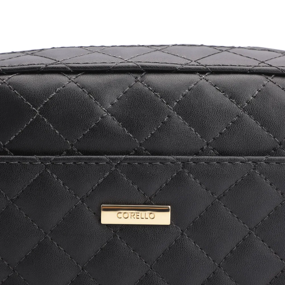 Bolsa Transversal Matelassê Alternativo Preto - imagem 6