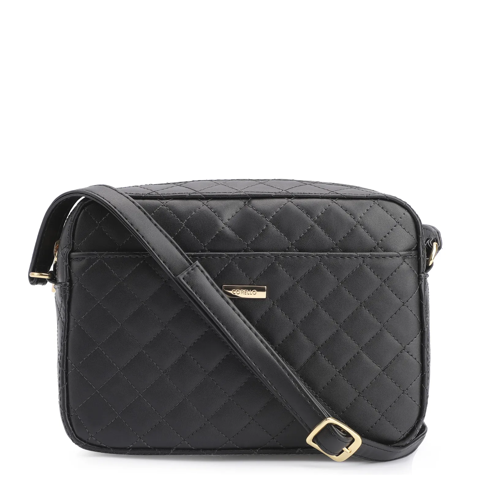 Bolsa Transversal Matelassê Alternativo Preto