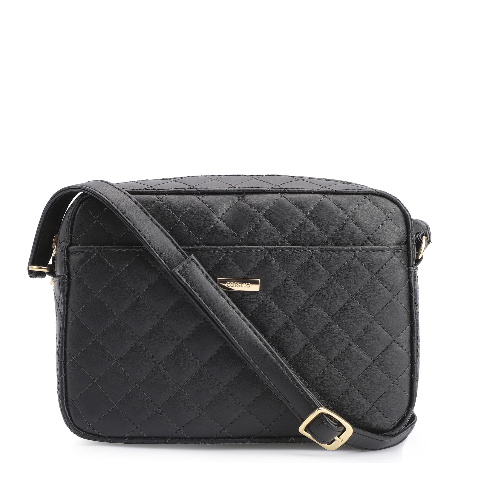 Bolsa Transversal Matelassê Alternativo Preto