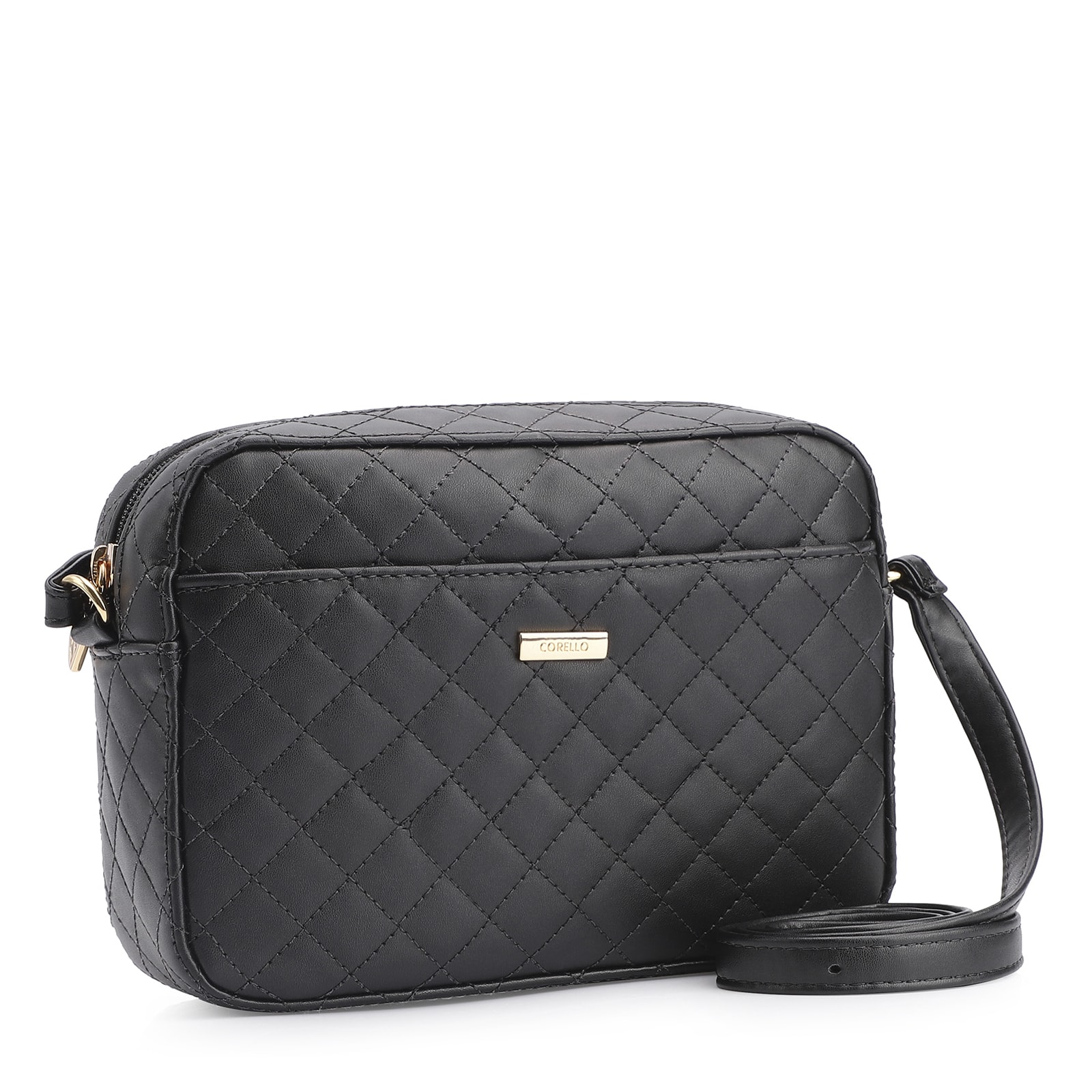 Bolsa Transversal Matelassê Alternativo Preto