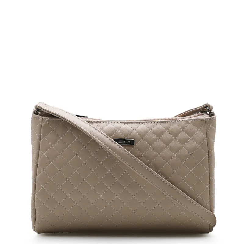 Bolsa Transversal Matelassê Bege