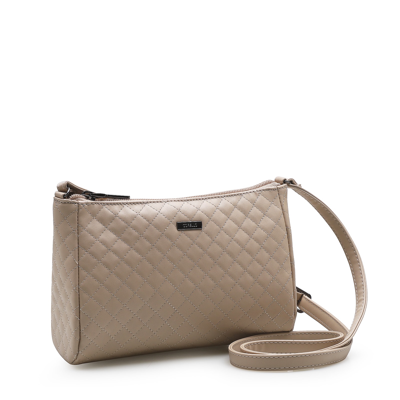 Bolsa Transversal Matelassê Bege