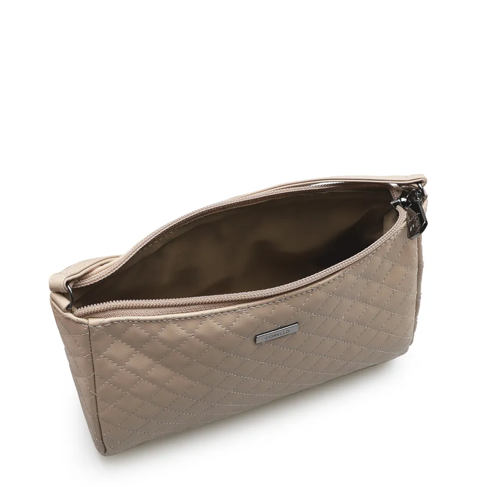 Bolsa Transversal Matelassê Bege - imagem 4