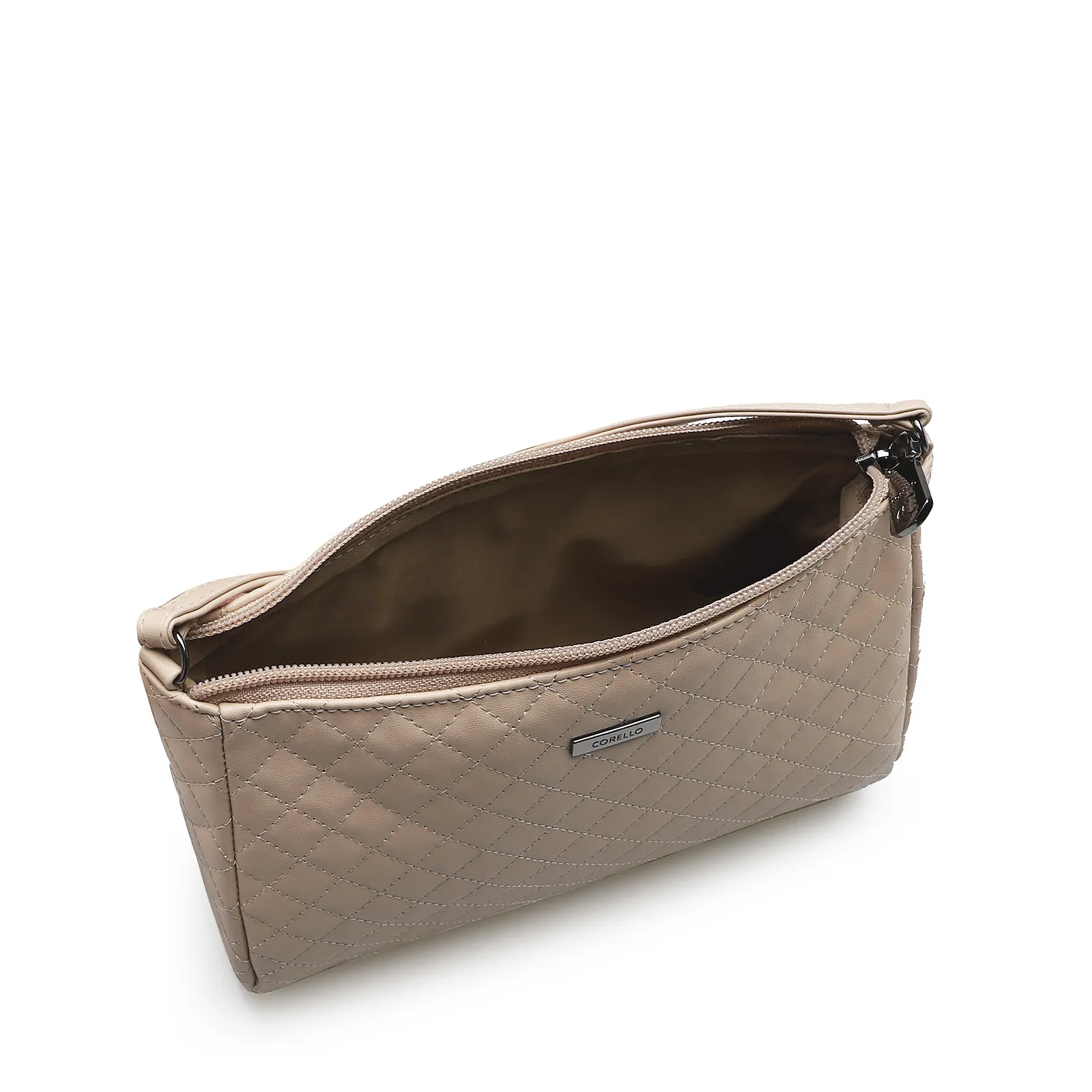 Bolsa Transversal Matelassê Bege