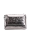Bolsa Transversal Matelassê Croco Prata - imagem 4