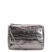 Bolsa Transversal Matelassê Croco Prata - imagem 1