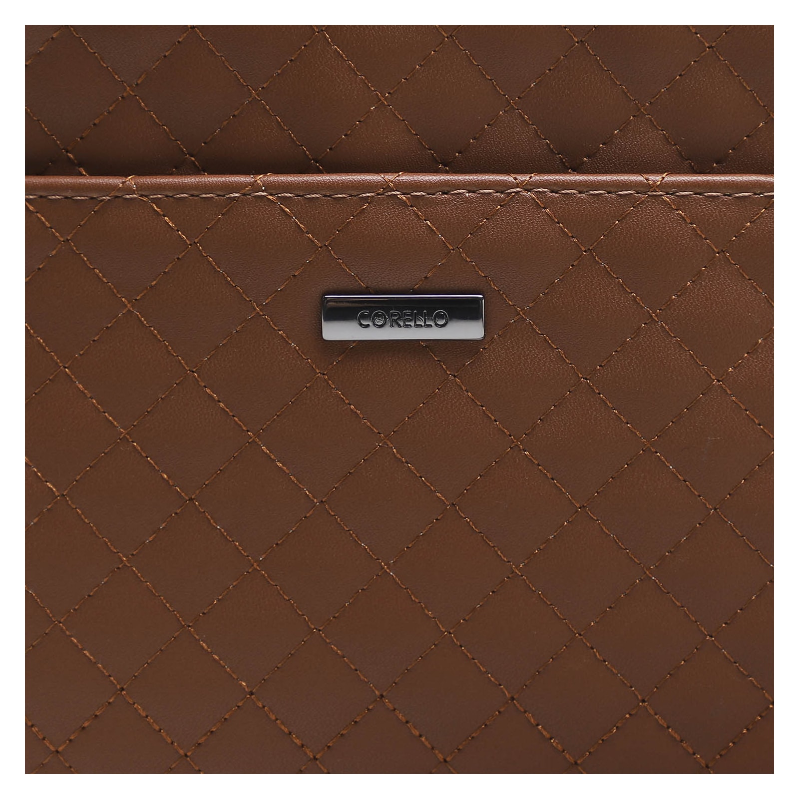 Bolsa Transversal Matelassê Floater Caramelo Alt