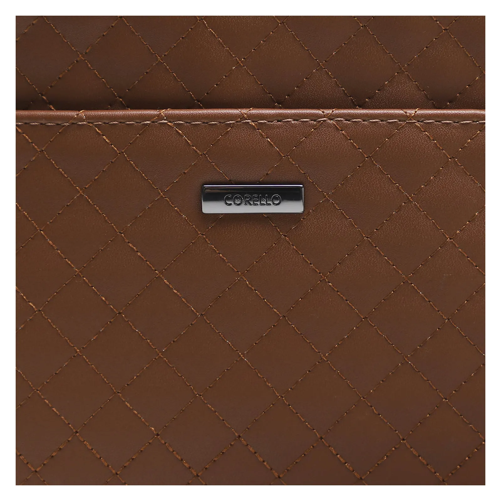 Bolsa Transversal Matelassê Floater Caramelo Alt