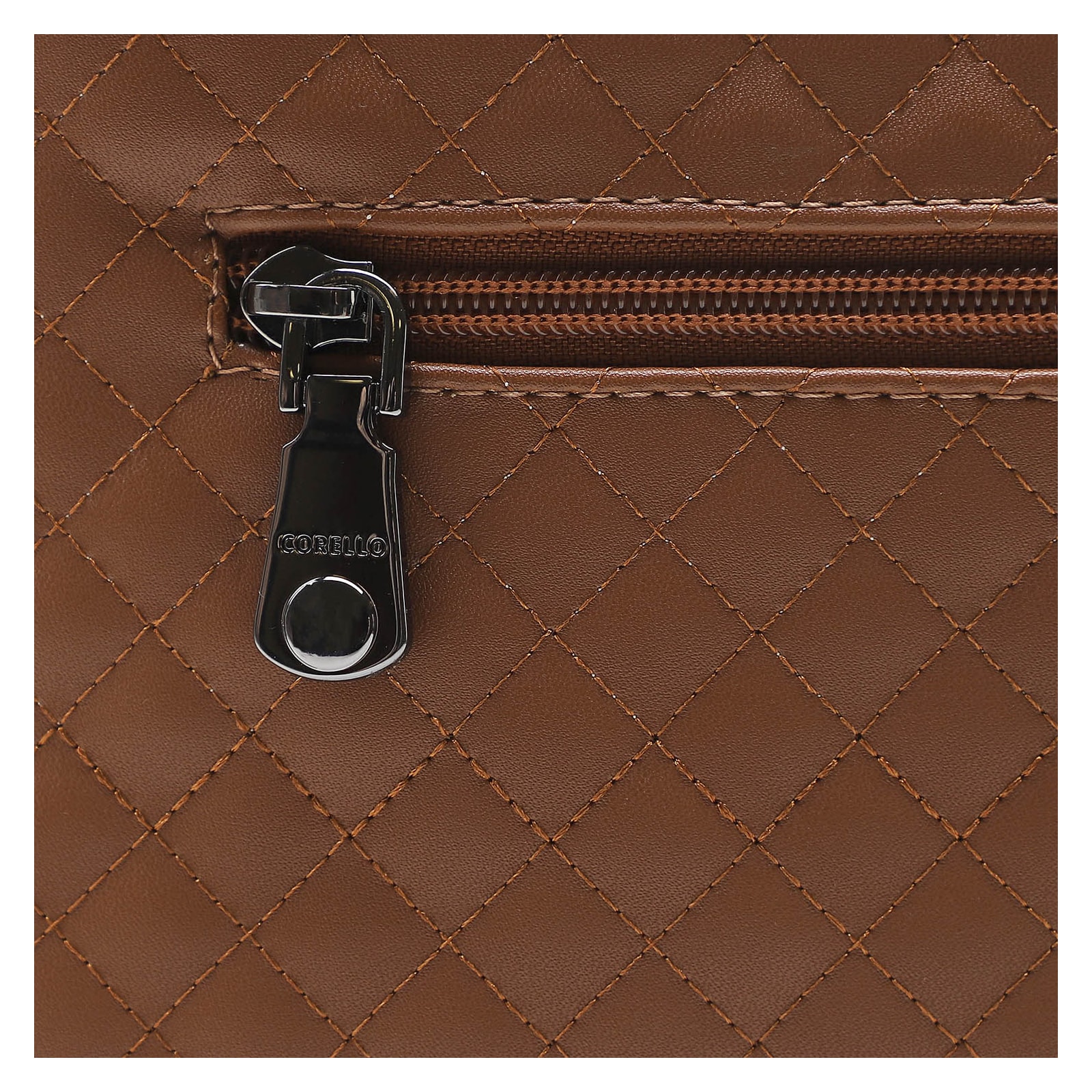 Bolsa Transversal Matelassê Floater Caramelo Alt
