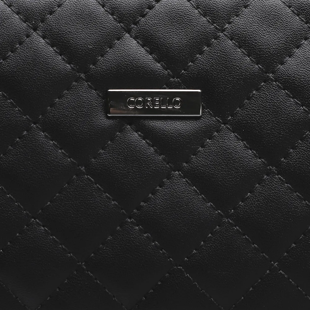 Bolsa Transversal Matelassê Preto - imagem 6