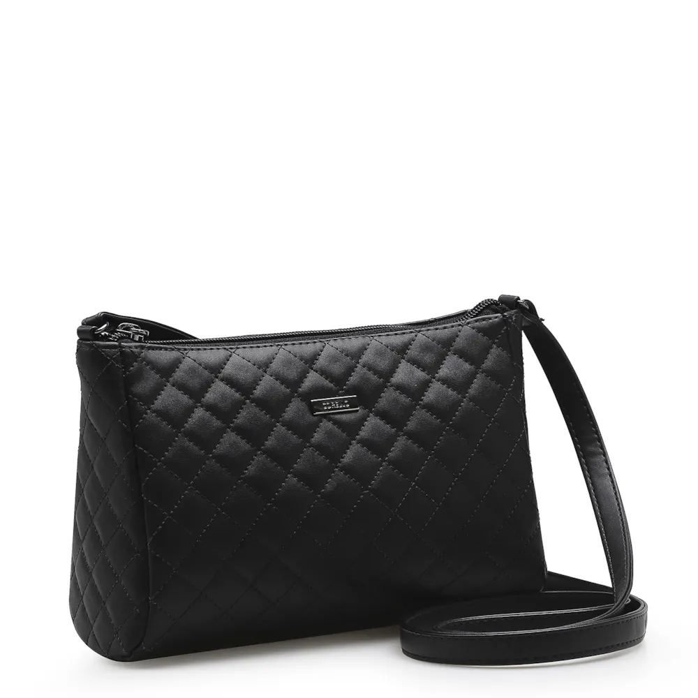 Bolsa Transversal Matelassê Preto - imagem 3