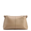 Bolsa Transversal Média Couro Nobuck Floater Bege Miçangas - imagem 3