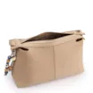 Bolsa Transversal Média Couro Nobuck Floater Bege Miçangas - imagem 4