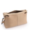 Bolsa Transversal Média Couro Nobuck Floater Bege Miçangas - imagem 4