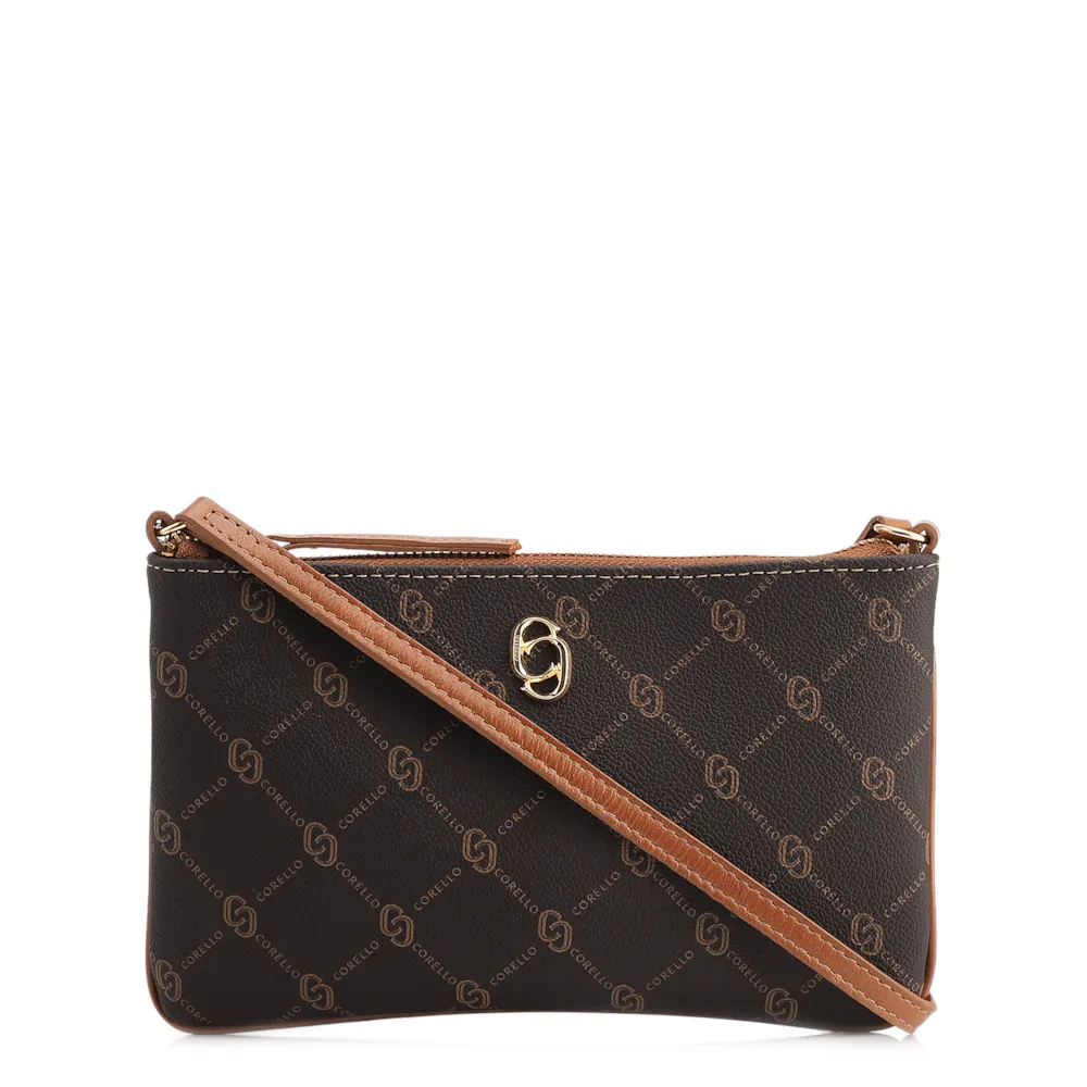 Bolsa Transversal Monograma Marrom