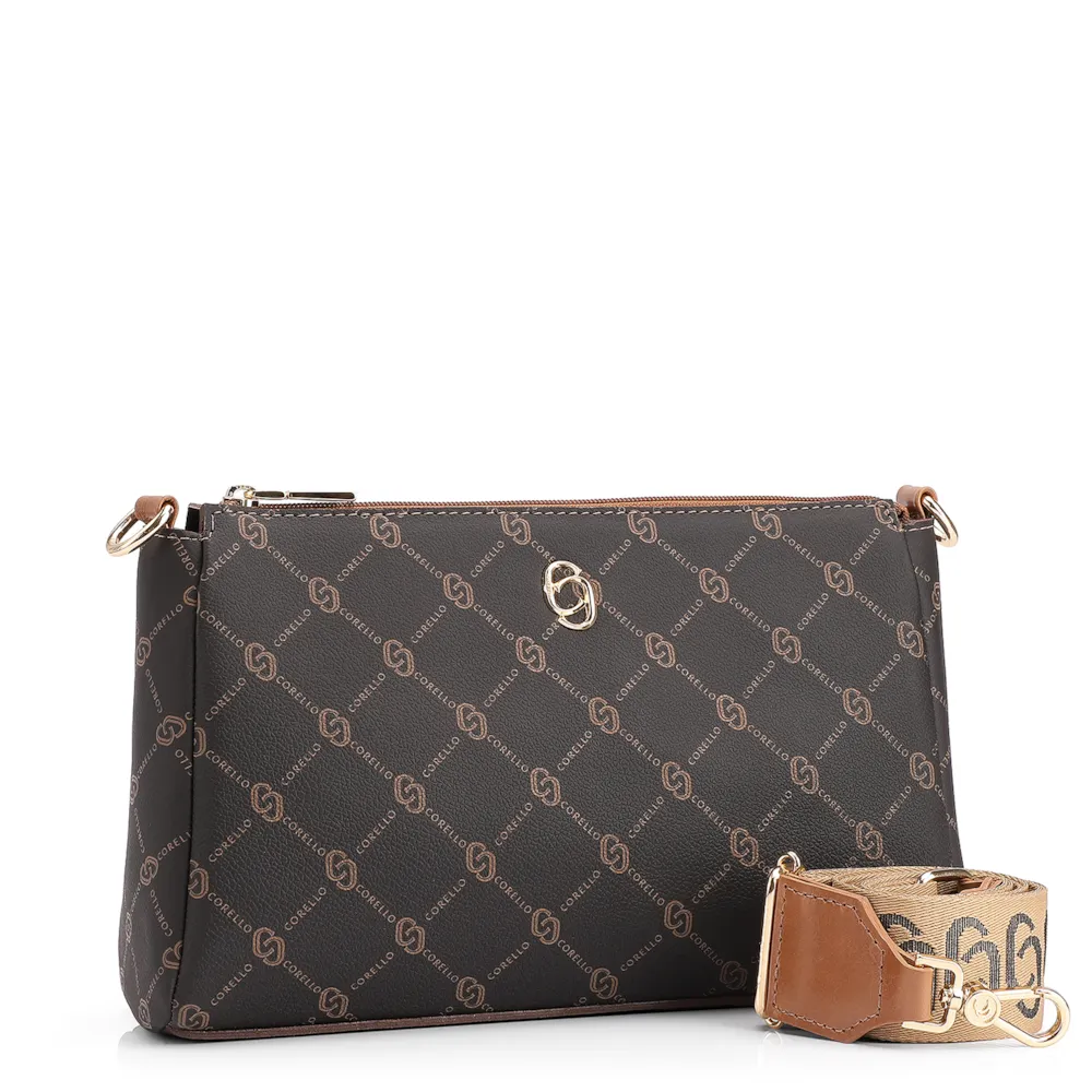 Bolsa Transversal Monograma Marrom - imagem 3