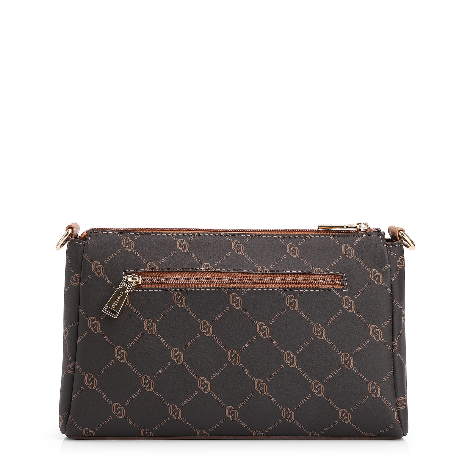 Bolsa Transversal Monograma Marrom