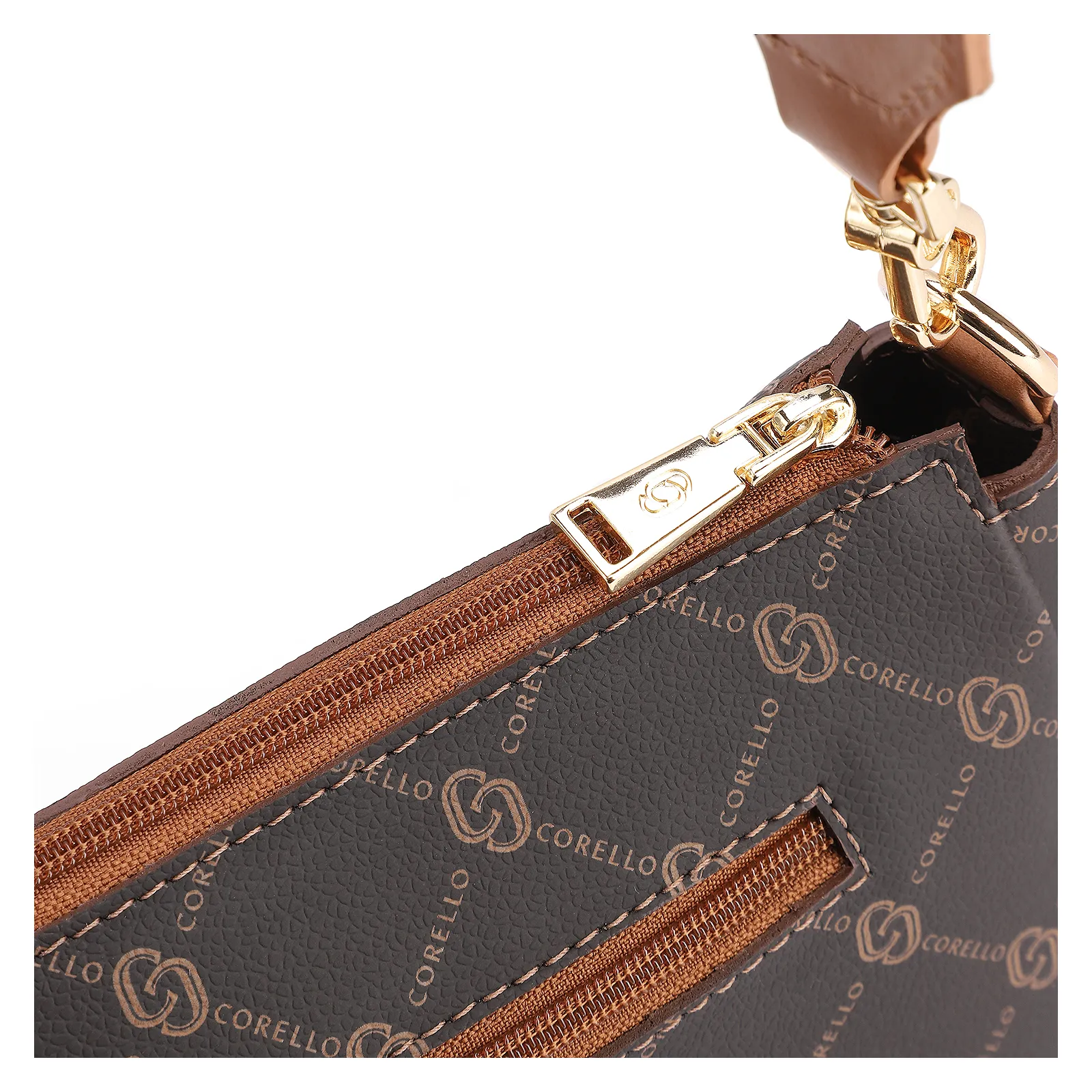 Bolsa Transversal Monograma Marrom