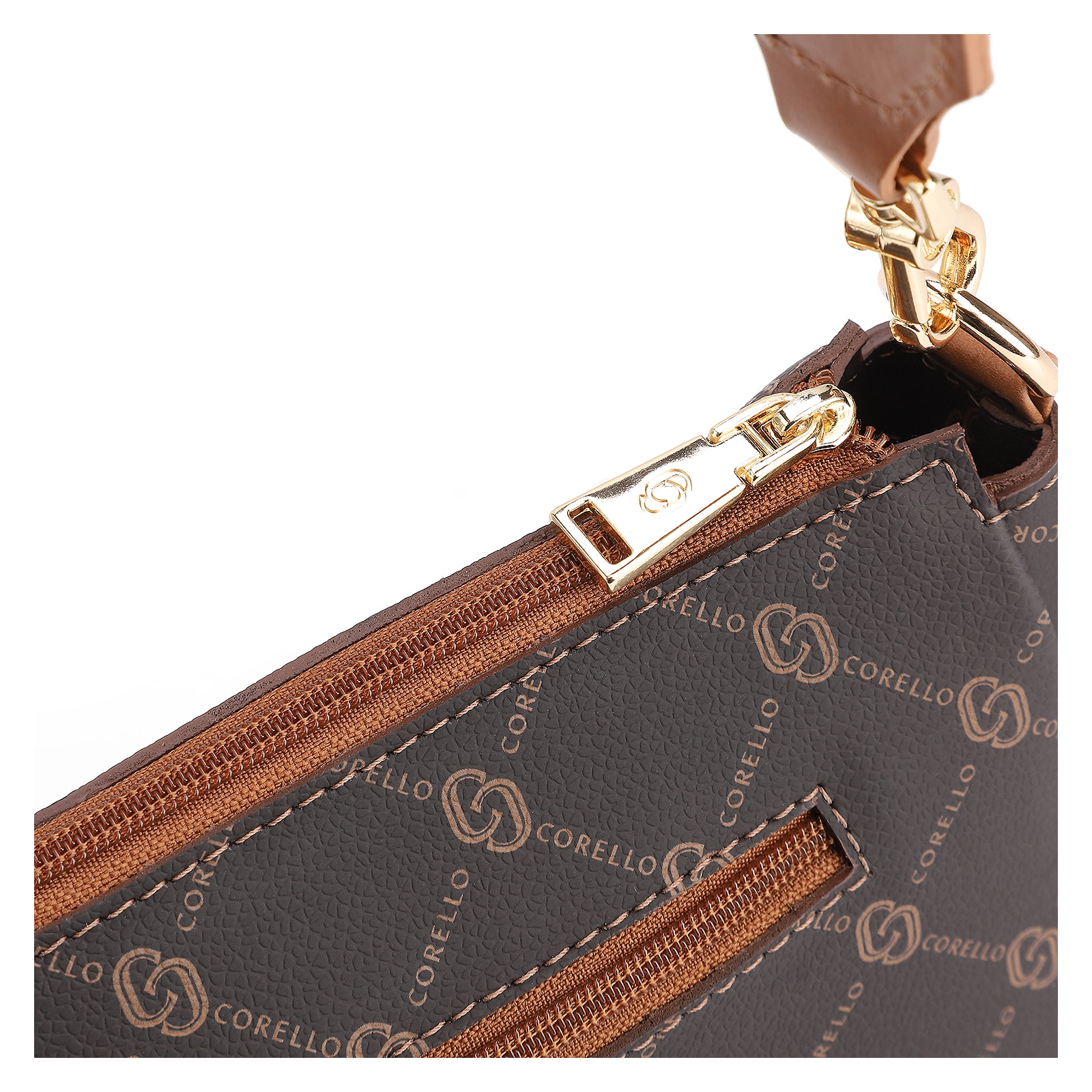 Bolsa Transversal Monograma Marrom
