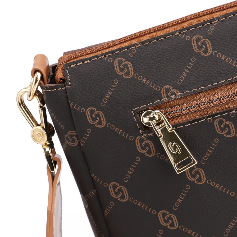 Bolsa Transversal Monograma Marrom - imagem 8