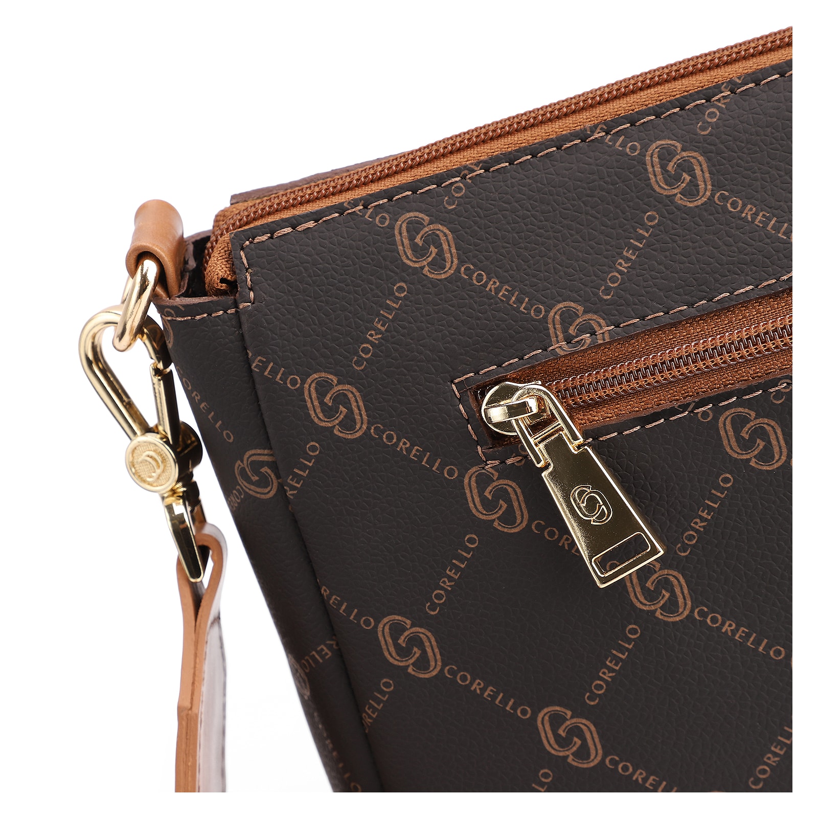 Bolsa Transversal Monograma Marrom