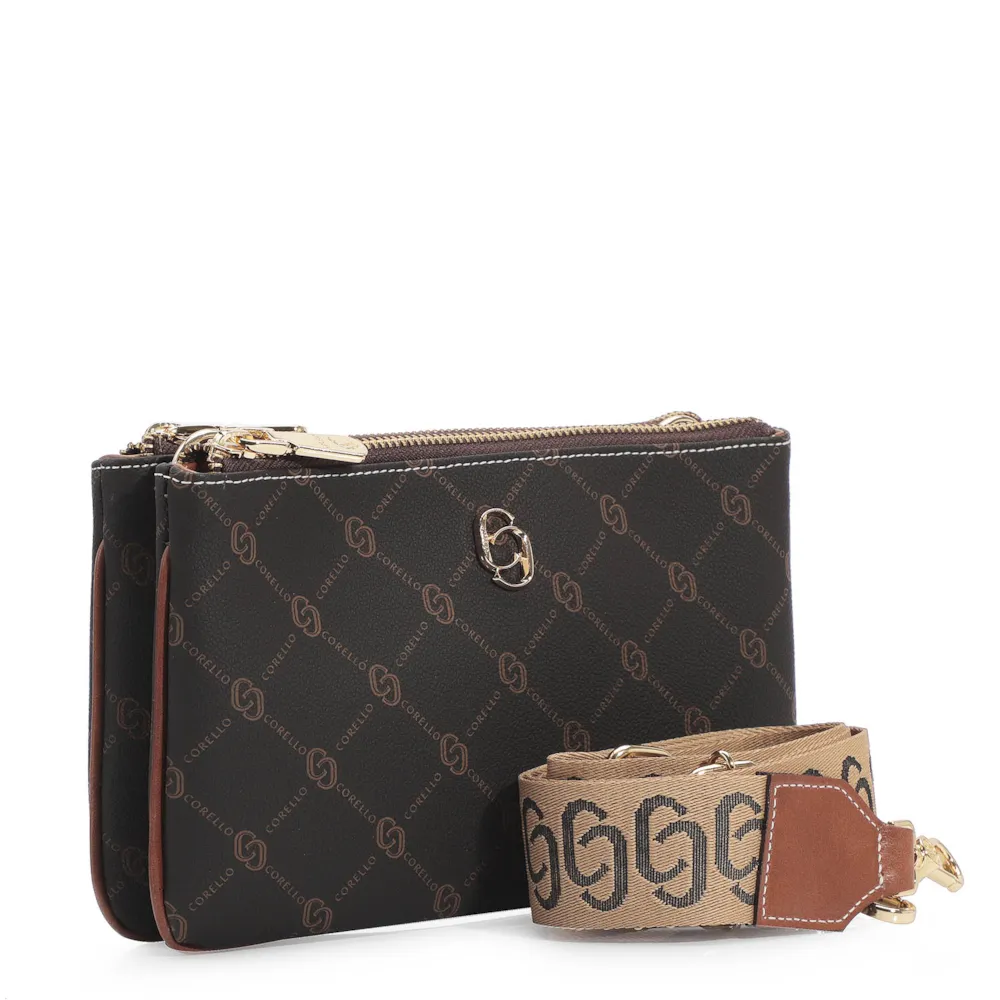 Bolsa Transversal Monograma Marrom - imagem 3