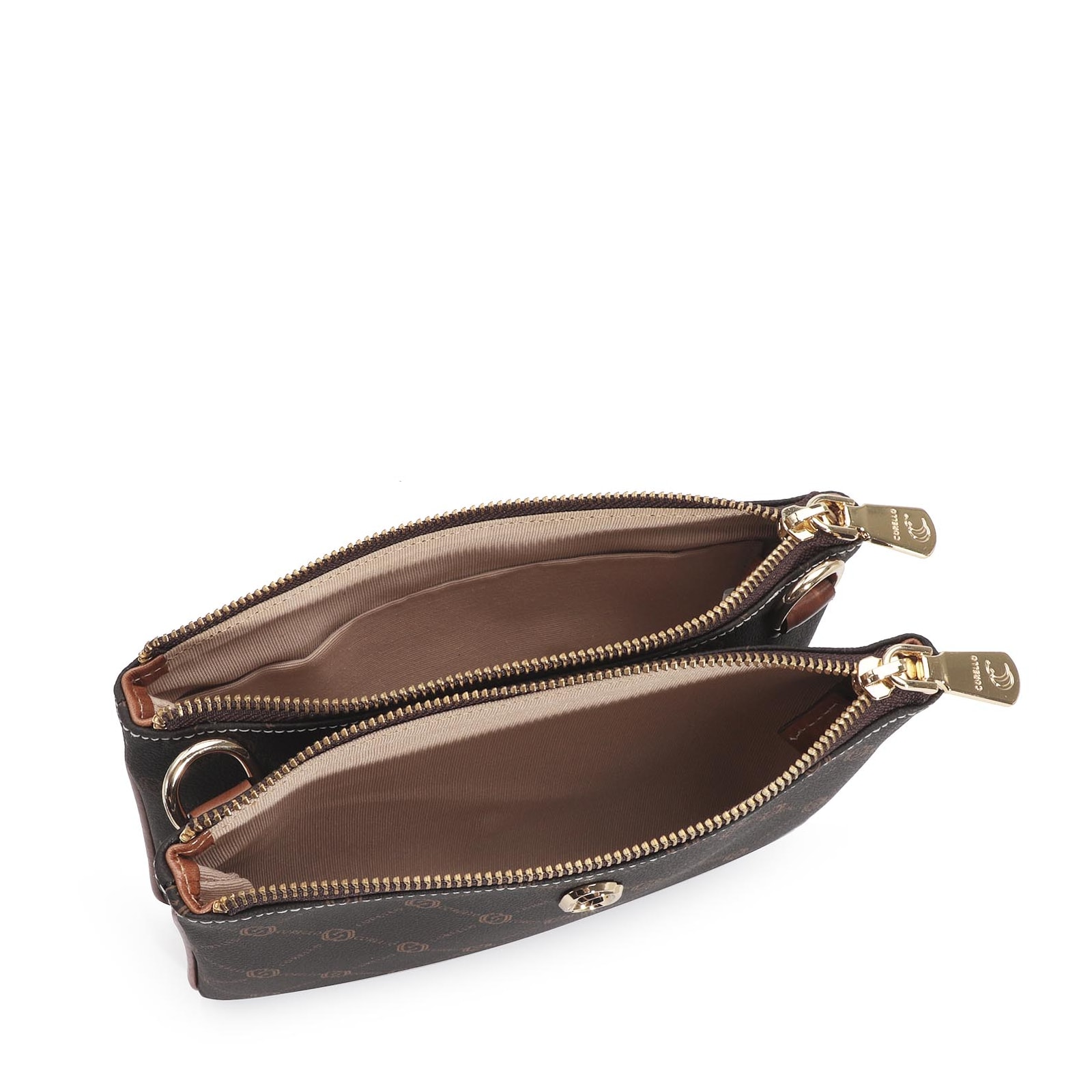 Bolsa Transversal Monograma Marrom