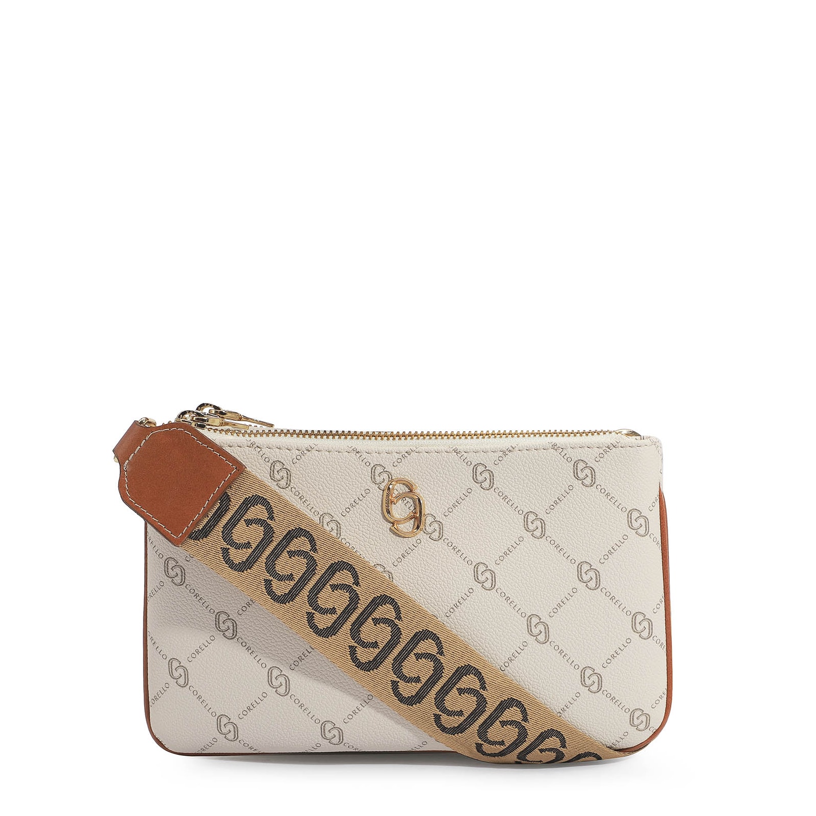 Bolsa Transversal Monograma Off White