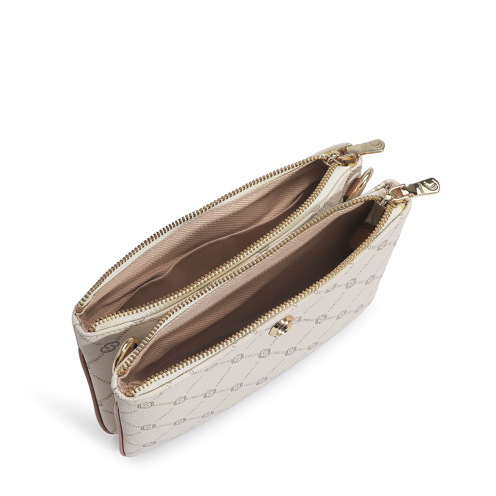 Bolsa Transversal Monograma Off White