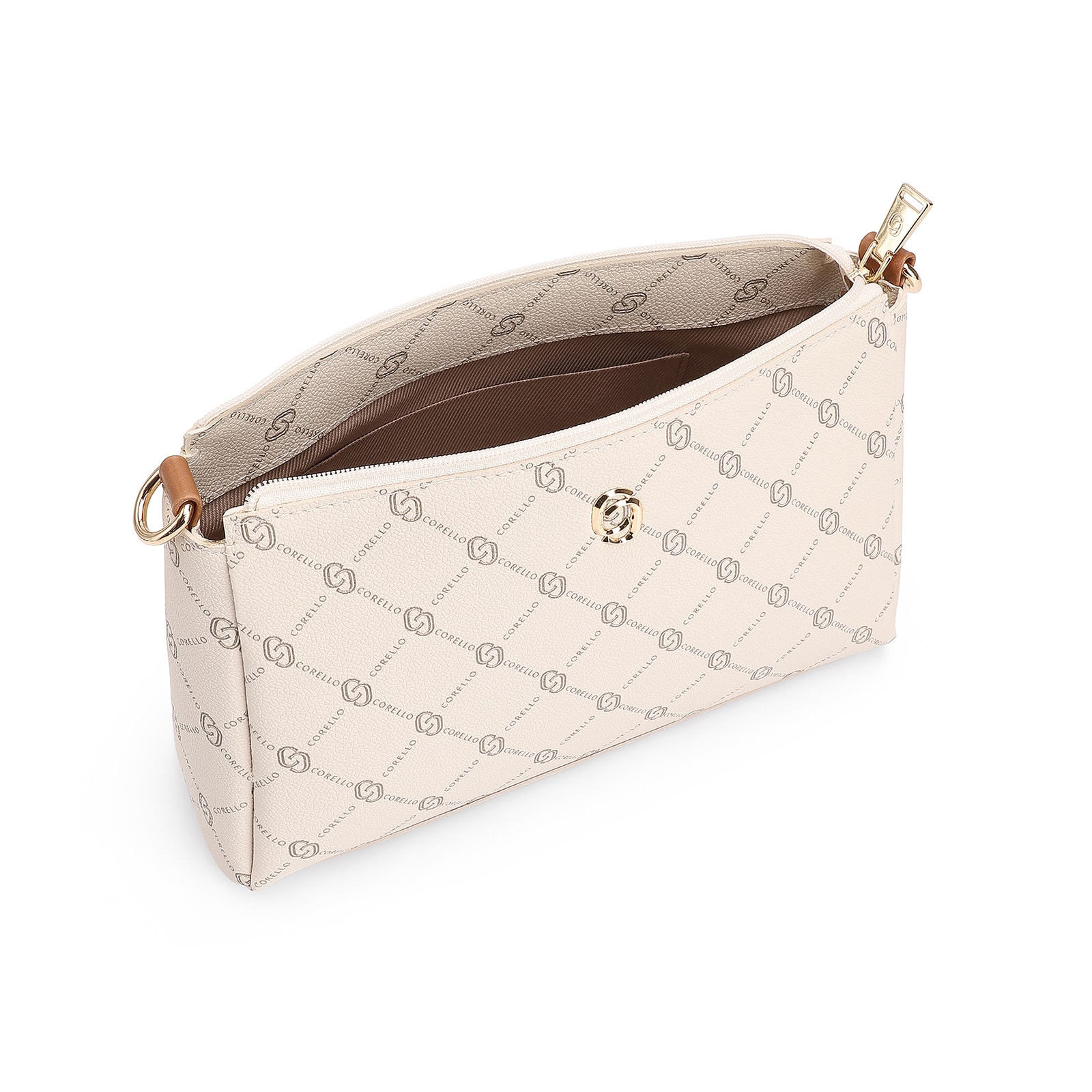Bolsa Transversal Monograma Off White