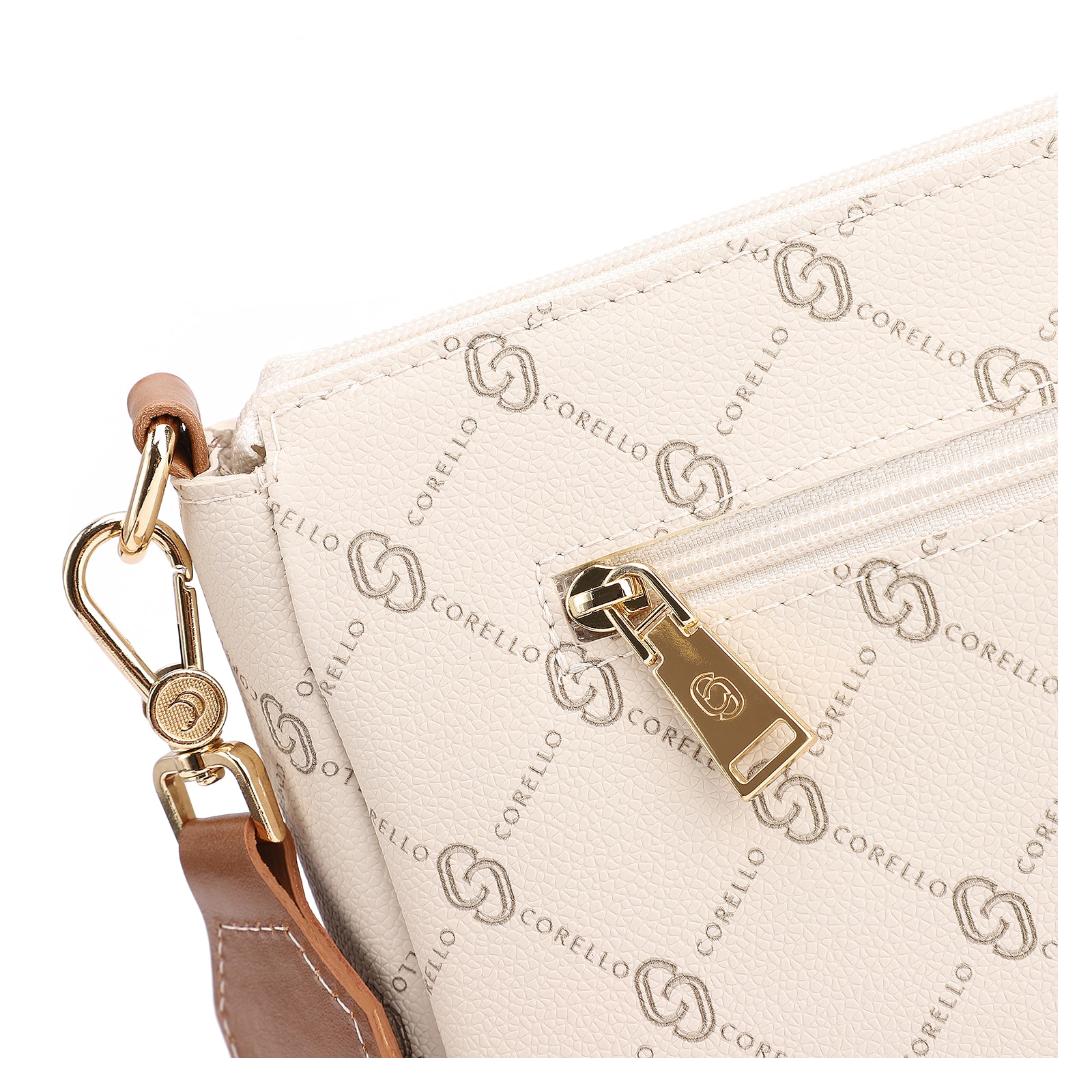 Bolsa Transversal Monograma Off White