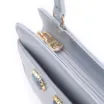 Bolsa Transversal Pedras Couro Azul - imagem 5