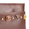 Bolsa Transversal Pedras Couro Marrom - imagem 7