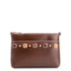 Bolsa Transversal Pedras Couro Marrom - imagem 1