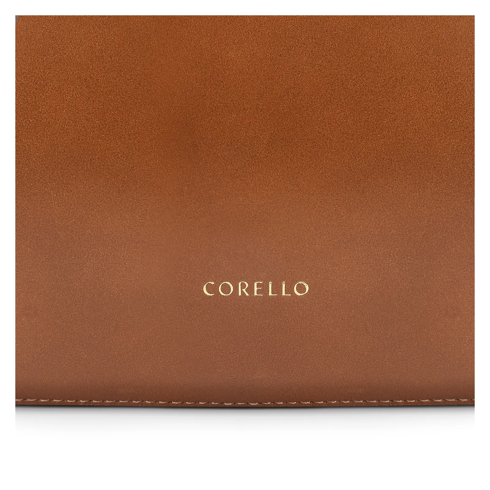 Bolsa Transversal Pedras Couro Marrom