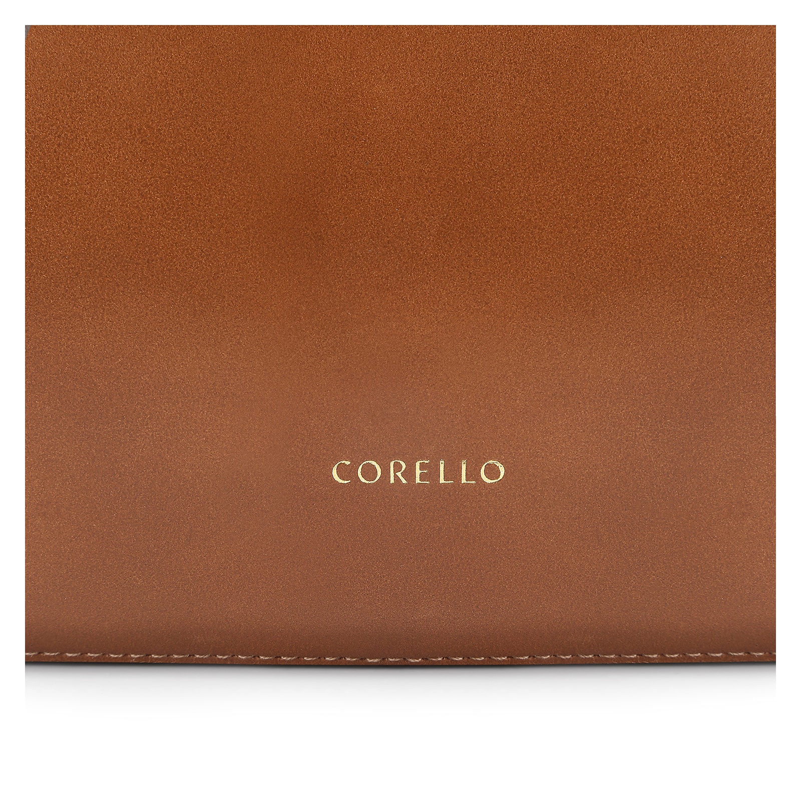 Bolsa Transversal Pedras Couro Marrom
