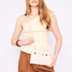 Bolsa Transversal Pedras Couro Off White - imagem 2