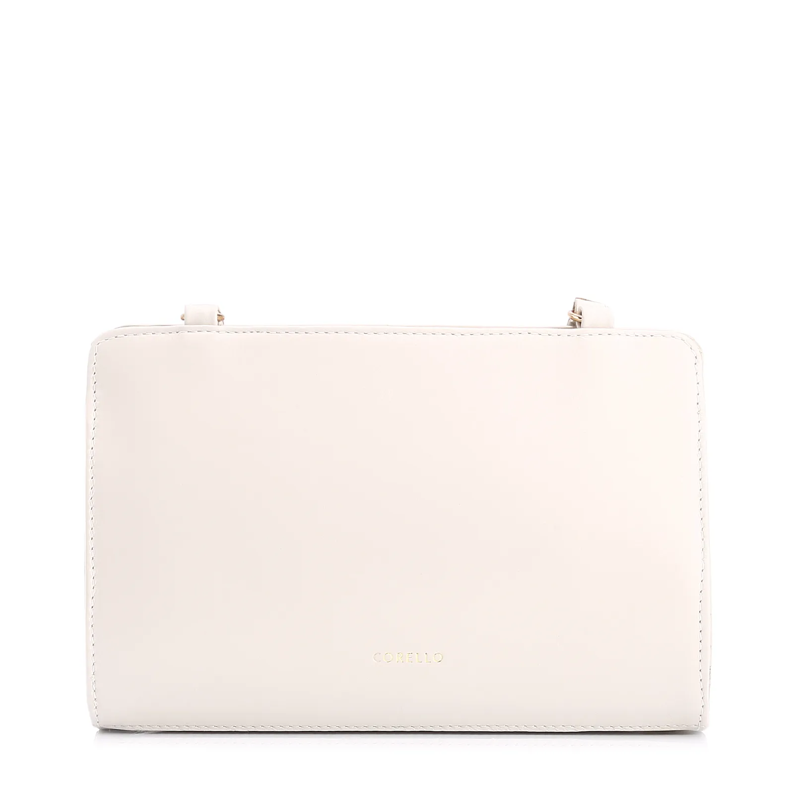 Bolsa Transversal Pedras Couro Off White