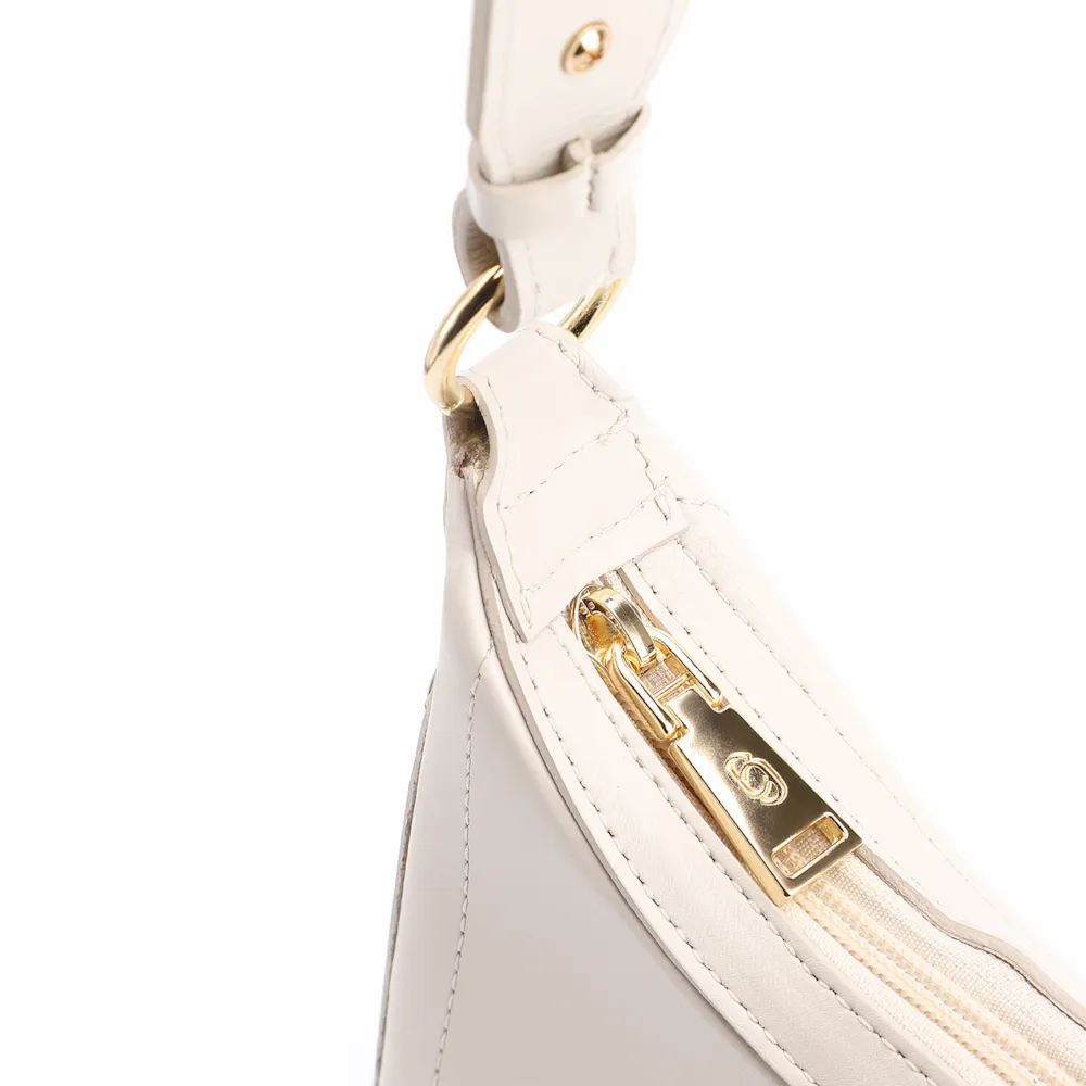 Bolsa Transversal Pedras Couro Off White - imagem 6