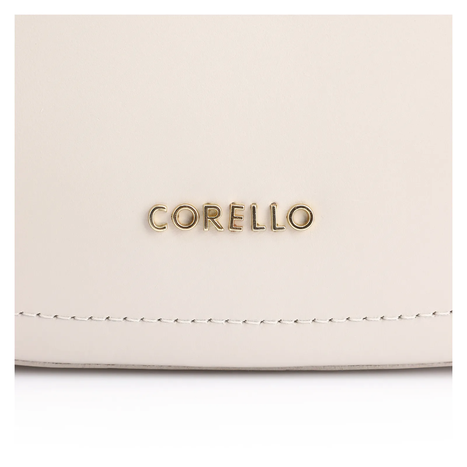 Bolsa Transversal Pedras Couro Off White