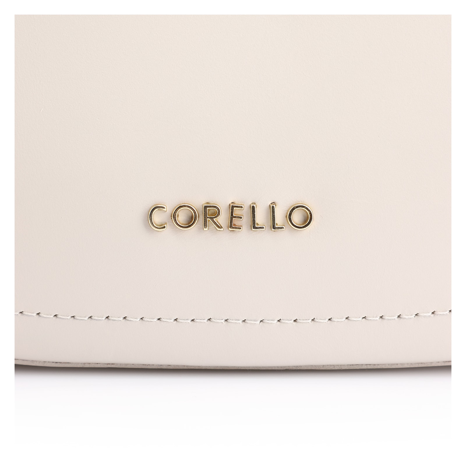 Bolsa Transversal Pedras Couro Off White