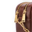 Bolsa Transversal Pequena Alt/Couro Marrom Monograma Corrente - imagem 5