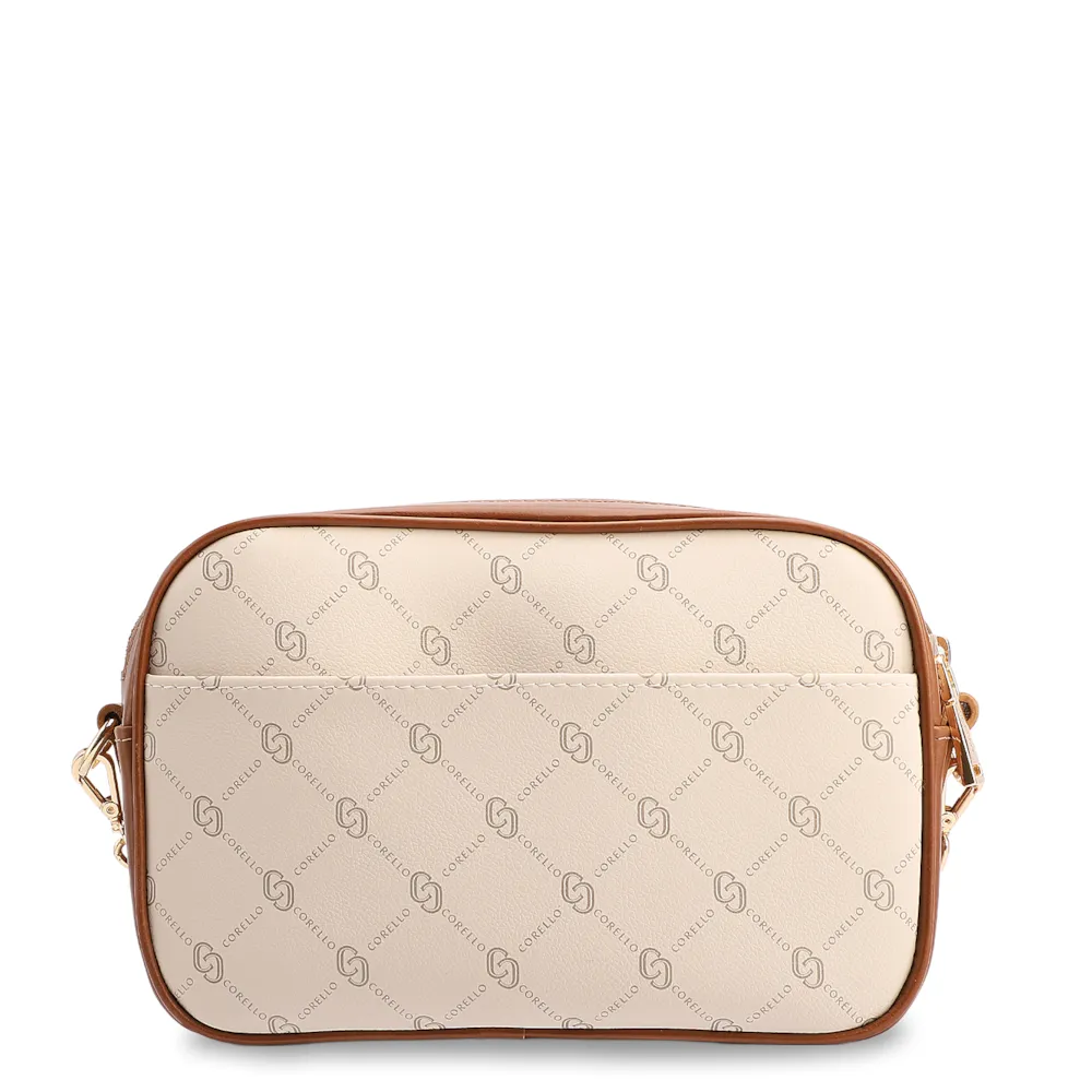 Bolsa Transversal Pequena Alt/Couro Off White Monograma Corrente - imagem 2