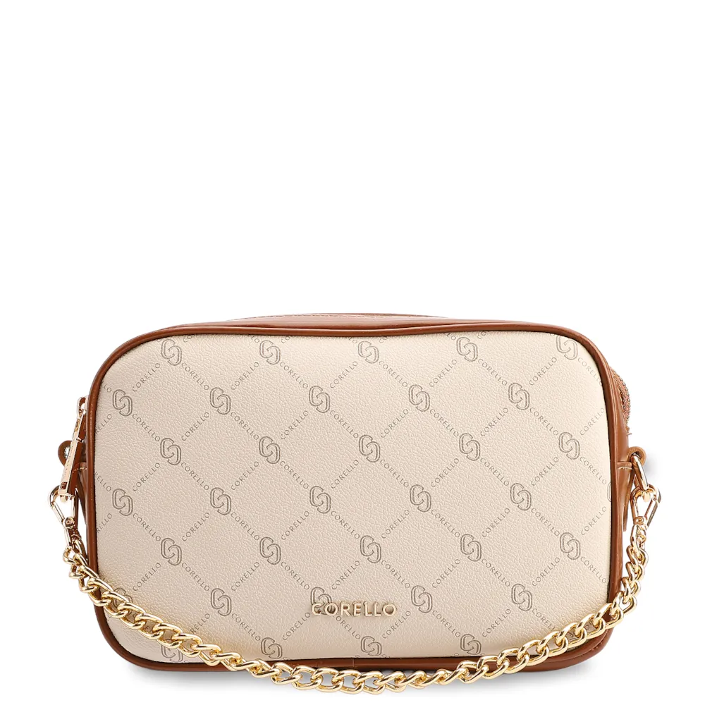 Bolsa Transversal Pequena Alt/Couro Off White Monograma Corrente - imagem 6