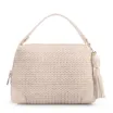 Bolsa Transversal Pequena Alt/Couro Off White Tramado - imagem 1